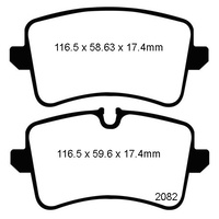 EBC REAR ULTIMAX BRAKES FOR AUDI A8 3.0TDI 184KW 9/2010-4/2014 DPX2082