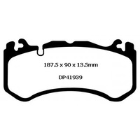 EBC YELLOW STUFF BRAKE PADS FOR MERCEDES BENZ ML63AMG W166 5.5L 4/2012-9/2015