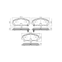 FULL SET RDA GP MAX BRAKE PADS FOR HONDA CU2 ACCORD EURO 6/2008-6/2015 RDB2261