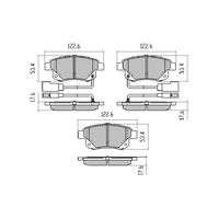 EXTREME REAR BRAKE PADS for FORD TRANSIT VM REAR Up to 3.5T RDX2060