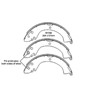 RDA REAR BRAKE SHOES for MITSUBISHI TRITON MK 2WD 6/1996-9/2005 R1760