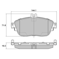 FULL SET GP MAX BRAKE PADS FOR MERCEDES-BENZ W176 A200 1.6T 1/2013-7/2018