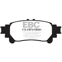 EBC ULTIMAX REAR BRAKE PADS for Lexus IS250 2005-2013 DP1850