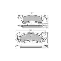 RDA FRONT GP MAX BRAKE PADS FOR CHEVROLET 1500 4WD 1974-1991 RDBS728A