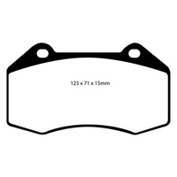 EBC YELLOW STUFF FRONT BRAKE PADS for Renault Megane SPORT 2.0L 165Kw 2005-2007