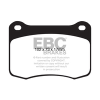 EBC YELLOW STUFF REAR BRAKE PADS FOR LEXUS IS-F 10/2008-1/2015 DP41820