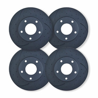 FULL DIMPLED & SLOTTED DISC BRAKE ROTORS FOR FORD FALCON FG XR6 G6E 2008-2014