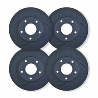 FULL DIMPLED & SLOTTED RDA DISC BRAKE ROTORS FOR JEEP GRAND CHEROKEE WK WK2