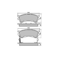 RDA GP MAX FRONT BRAKE PADS FOR MAZDA 323 PROTEGE BJ 9/1998-12/2003 RDB1362