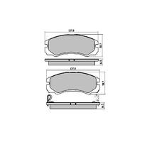 RDA EXTREME FRONT BRAKE PADS FOR HOLDEN TF RODEO JACKAROO 280MM V6 RDX1270