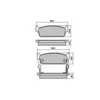 RDA GP MAX REAR BRAKE PAD FOR NISSAN SKYLINE RDB1144