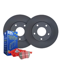 RDA REAR DISC BRAKE ROTORS + EBC PADS for JAGUAR XF X250 2008 onwards RDA8115