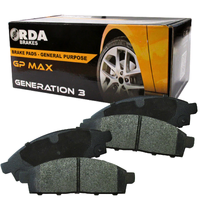 RDA GP MAX FRONT BRAKE PADS FOR MITSUBISHI L200 Express 03/1980-10/1986