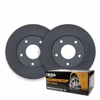 FRONT DISC BRAKE ROTORS + PADS FOR TOYOTA HI-ACE LH103R LH113R 8/1989-93