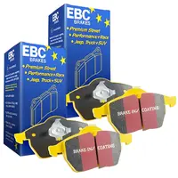 FRONT & REAR EBC YELLOWSTUFF BRAKE PADS for Nissan Patrol GU Y61 TY61 1998 on