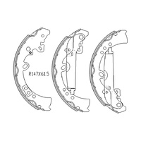 RDA Rear Ceramic Drum Brake Shoes For Toyota Hilux 4WD GGN25 KUN26 4/2005 Onwards R1997C