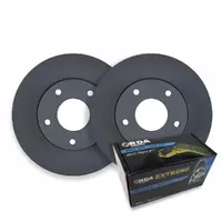 RDA Rear Disc Brake Rotors + H/D Pads For Renault Megane B9MR 1.2L 11/15-12/19