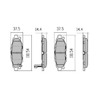 REAR BRAKE PADS FOR SUBARU LIBERTY FORESTER IMPREZA OUTBACK XV 2003 ONWARDS