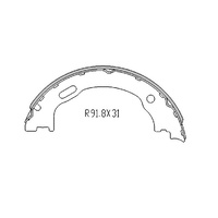 HANDRBRAKE SHOES FOR MERCEDES W163 ML270 ML320 ML350 ML430 ML500 ML55AMG 1998-05