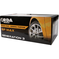RDA GP MAX FRONT BRAKE PADS for SAAB 9-3 1.8T, 2.0T, 2.8T V6 9/2002-2006 RDB2128