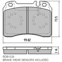 EBC YELLOW STUFF FRONT BRAKE PADS FOR MERCEDES-BENZ W124 E320 3.2L 93-95 DP4927