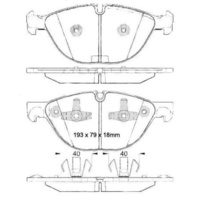 EBC REDSTUFF FRONT BRAKE PADS for BMW E70 X5 3.0TD 210KW 9/2007-10/2008- DP31994