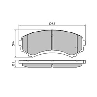 FULL SET RDA GP MAX BRAKE PADS FOR MITSUBISHI PAJERO NM NP 2000-2006 RDB1388