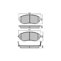 RDA GP MAX FRONT BRAKE PADS FOR SUBARU BRZ/IMPREZA/FORESTER/LIBERTY - RDB1491