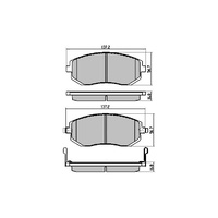 RDA GP MAX FRONT BRAKE PADS for SUBARU BRZ/IMPREZA/FORESTER/LIBERTY - RDB1491