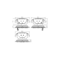 RDA GP MAX REAR BRAKE PADS FOR HYUNDAI I40 1.7TD 2.0L 2011 ONWARD-RDB2381