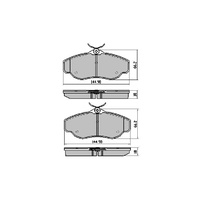 RDA GP MAX FRONT BRAKE PADS FOR LANDROVER DISCOVERY II 2.5TDI 4.0V8 - RDB1336