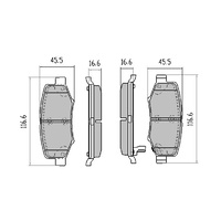 RDA EXTREME H/DUTY REAR BRAKE PADS for Jeep Wrangler JK 2.8L 3.8L 2007 onwards