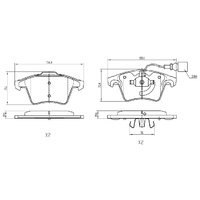RDA EXTREME FRONT BRAKE PADS FOR VOLKSWAGEN TRANSPORTER 2.5TD 2003-2009 RDX2051