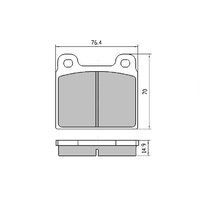 EBC REDSTUFF FRONT BRAKE PADS for VARIOUS MERCEDES-BENZ W108 W111 W113 -DP3103