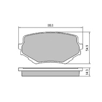 RDA GP MAX FRONT BRAKE PADS FOR SUZUKI GRAND VITARA 1998-2005 RDB1312