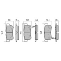 RDA GP MAX REAR BRAKE PADS FOR SSANGYONG KYRON 2006 ONWARDS - RDB2114