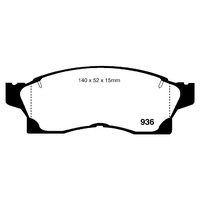 EBC YELLOW STUFF BRAKE PADS FOR TOYOTA MR2 SW20 12/1989-12/1991 DP4936
