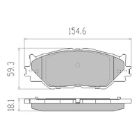 EBC REDSTUFFS FRONT BRAKE PADS for LEXUS IS250 8/2005 ONWARDS-DP31772