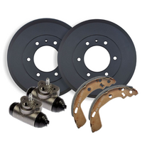 RDA REAR BRAKE DRUMS + SHOES + WHEEL CYLINDERS FOR ISUZU D-MAX TF 3.0TD