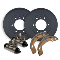 REAR BRAKE DRUMS + SHOES + WHEEL CYLINDERS for Isuzu D-MAX TF 3.0TD