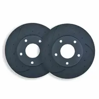 DIMPLED & SLOTTED REAR DISC BRAKE ROTORS FOR FORD FALCON AU1 1998-2000 RDA501D
