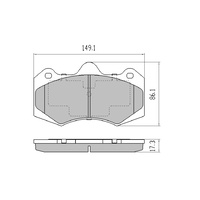 FRONT DISC BRAKE PADS FOR HOLDEN COMMODORE HSV VF SERIES 2013 ON RDX2164SM