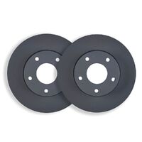 Detroit Axle Front Drilled & Slotted Brake Rotors And Ceramic Pads Kit For 2004-2010 VW Touareg