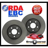 FRONT DISC BRAKE ROTORS + CERAMIC PADS for Mercedes W164 ML320CDi 2006 on 