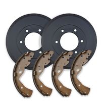 RDA REAR BRAKE DRUMS + SHOES RDA6020 PAIR FOR VOLKSWAGEN SYNCHRO 4WD 14"WHEELS 1985-92