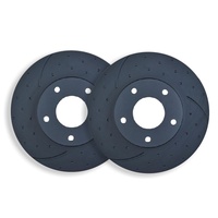 DIMPLED & SLOTTED REAR DISC BRAKE ROTORS FOR HSV VT VU VX VY VZ 315MM RDA49D