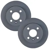 FRONT DISC BRAKE ROTORS RDA7336 FOR CITROEN C2 1.1L 1.4I 1.4D SOLID DISC 2004 ON