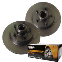 REAR RDA DISC BRAKE ROTORS INC BEARINGS & PADS FOR RENAULT TRAFIC 2005-2015 RDA8244
