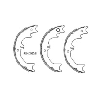 RDA REAR HANDBRAKE SHOES FOR LANDCRUISER 100 SERIES HDJ100 UZJ100 3/1998-5/2007