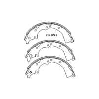 RDA REAR DRUM BRAKE SHOES for Toyota Tarago CR21 1982 - 1990 R1492 *SHOES ONLY*